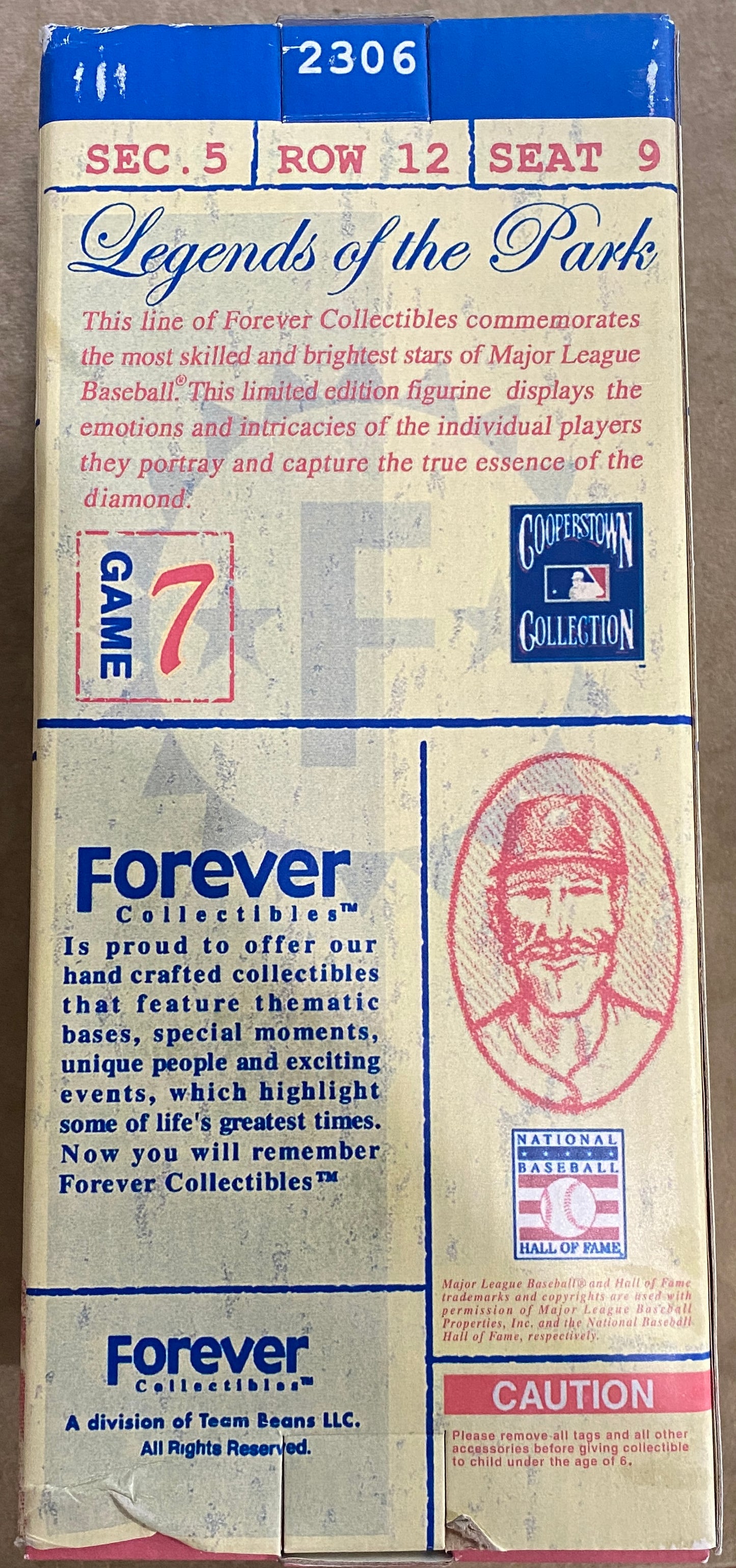 Forever Collectibles: Legend of the Park Al Kaline Bobblehead | Condition is *BRAND NEW*