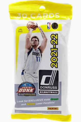 2021-22 Donruss Basketball Hanger/Value Pack - look for green, yellow laser parallels