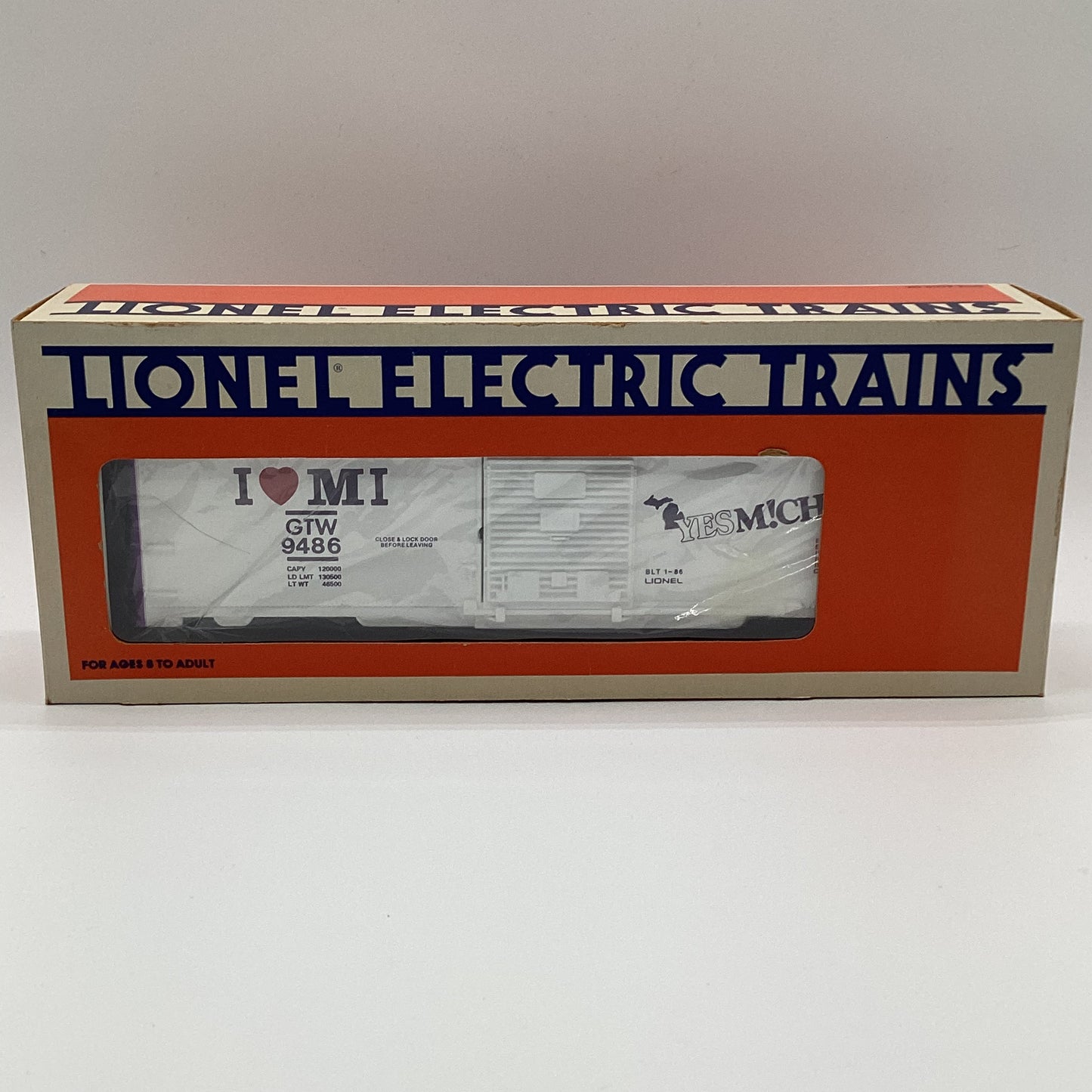 *NIB* Lionel 6-9486 I Love Michigan Box Car - *RARE, BRAND NEW* *DISCONTINUED*