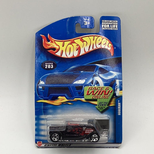 2001 Hot Wheels Collector #203 HOOLIGAN Drk Purple w/Chrome On Engine Variation