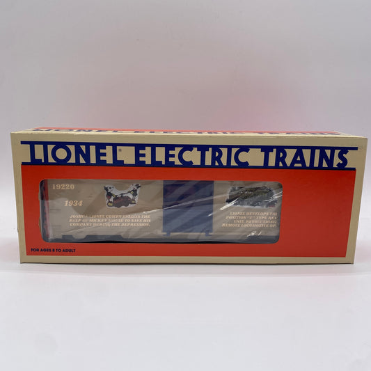 *NIB* Lionel 6-19220  Train 90th Anniversary Box Car 1926-1934 BRAND NEW/RARE