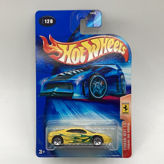 Hot Wheels 2004 Ferrari Heat Series FERRARI 360 Modena (Yellow) #128