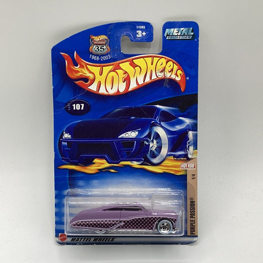 2002 HOT WHEELS Purple Passion #2002-107, Hot Rod Magazine 1/4