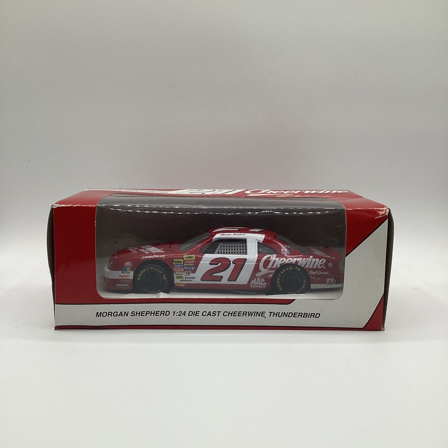 NEW Revell 1:24 Scale Diecast Car #21 Morgan Shepherd Cheerwine Ford Thunderbird