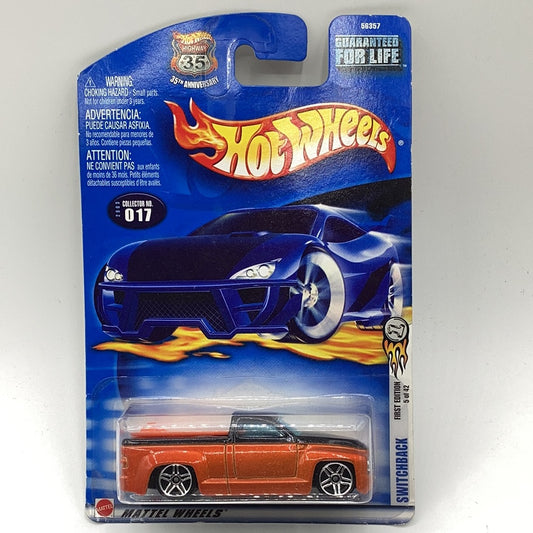 2003 Hot Wheels #017 Switchback First Edition 5/42 Orange 56357 1:64 Scale