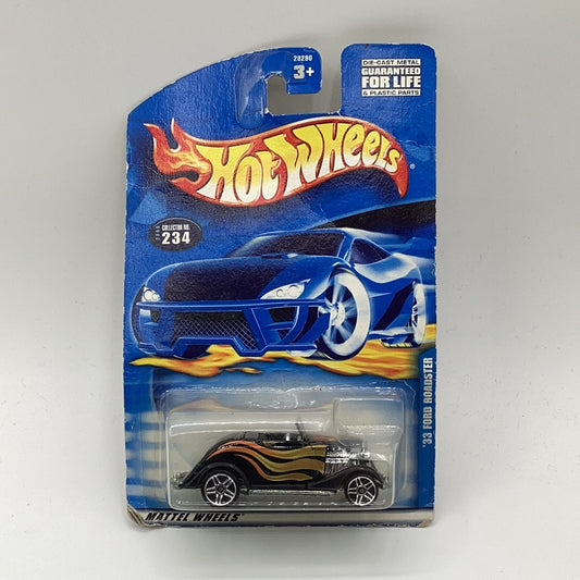 2000 Hot Wheels Collector No. #234 '33 FORD ROADSTER Black w/Chrome Pr5 Sp Wheels