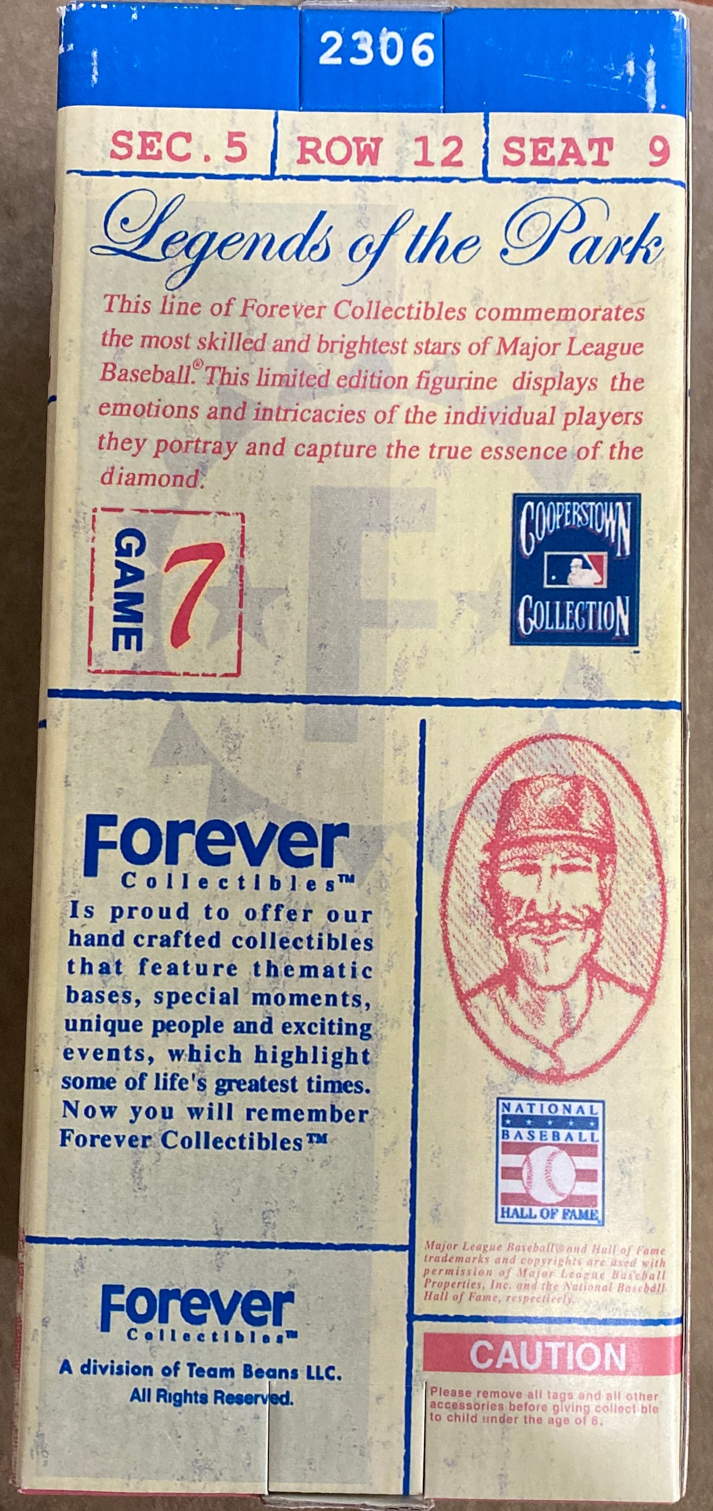 Forever Collectibles: Legends of the Park Sparky Anderson Bobblehead | Condition is *BRAND NEW*