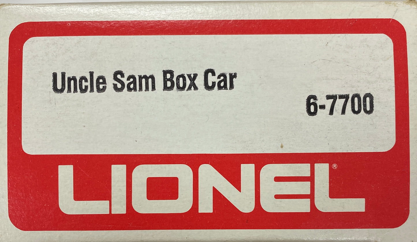 Lionel 6-7700 Uncle Sam Box Car | Pre-owned | *MINT CONDITION* | *NEVER USED*