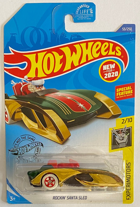 2020 Hot Wheels "Experimotors" 2/10 Rockin' Santa Sled Die-Cast Toy | Condition is *BRAND NEW*