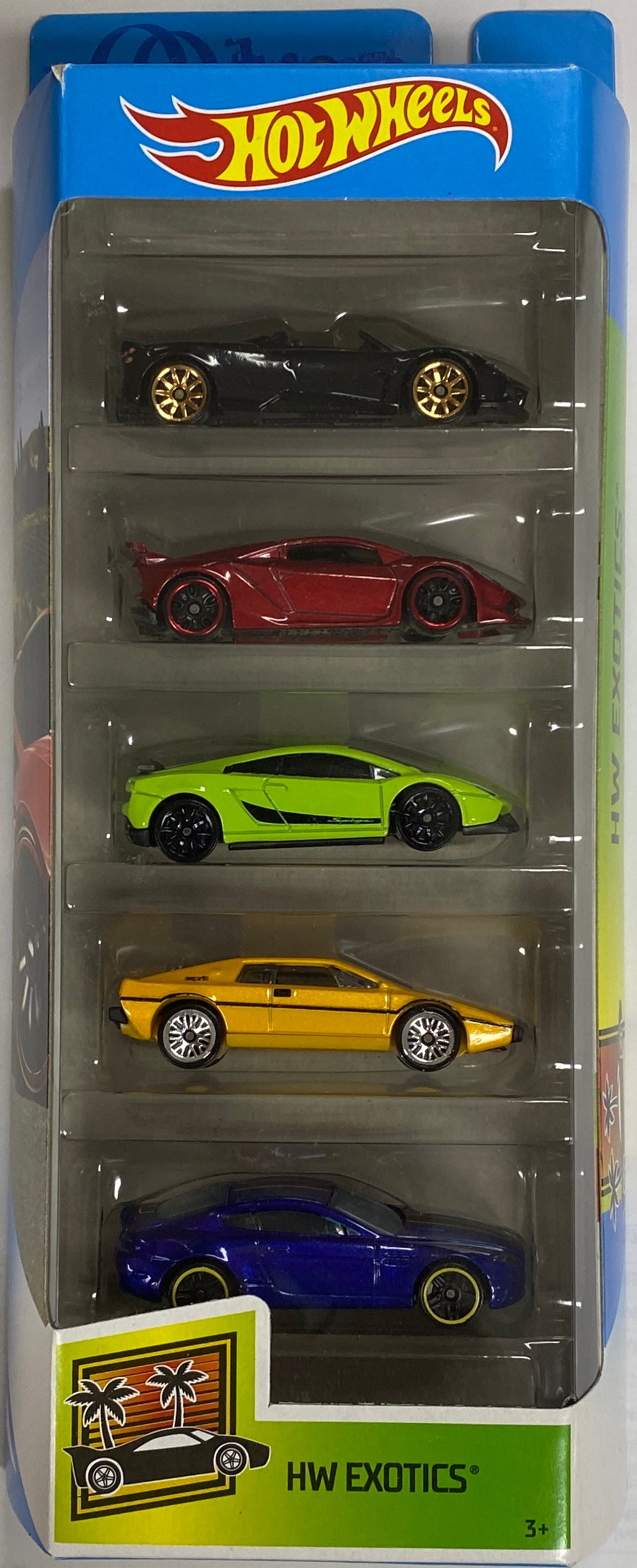 2018 Hot Wheels "HW Exotics" 5-Pack | Condition is *BRAND NEW*