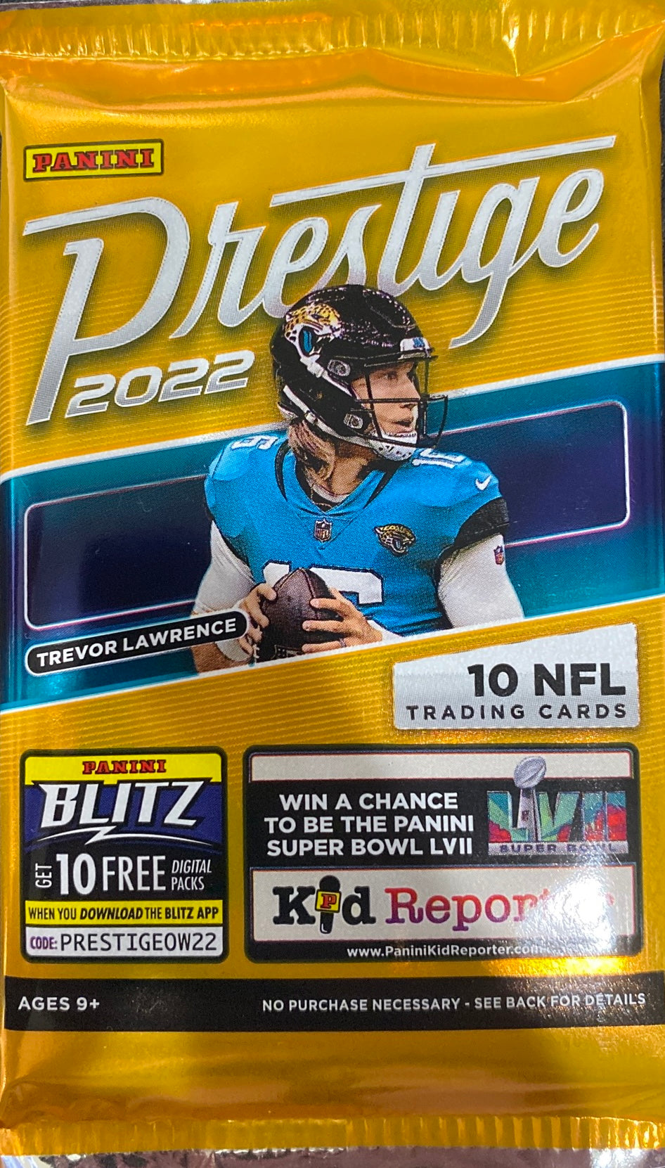 2022 Panini Prestige Football Factory Sealed 10 Card Retail Pack | Pickett RC?