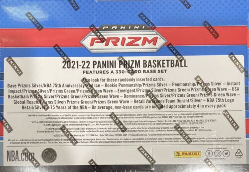 2021-22 Panini Prizm NBA Basketball Factory Sealed RED ICE MEGA BOX